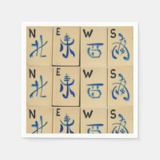 MAHJONG TILES Napkins CUTE NEWS tiles parties gift