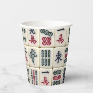 Mahjong Tiles Paper Cups