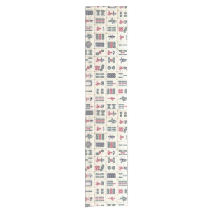Mahjong Tiles Short Table Runner