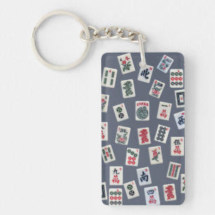 MahJong tiles symbols patterns   Keychain