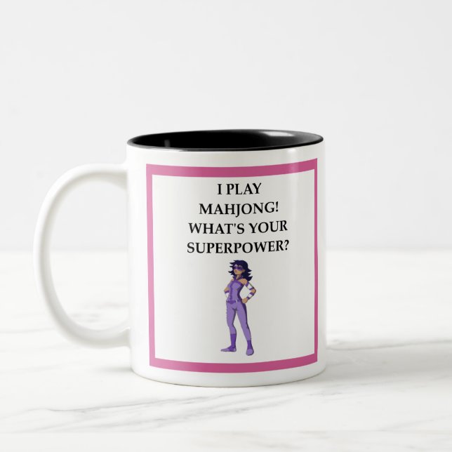 MAHJONG Two-Tone COFFEE MUG (Left)