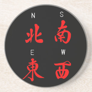 Mahjong Winds,Honour Suit,North,South,East,West Coaster
