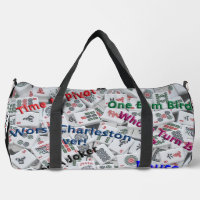 Mahjong Zippered Large Bag