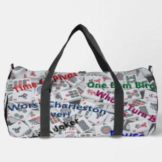 Mahjong Zippered Large Bag
