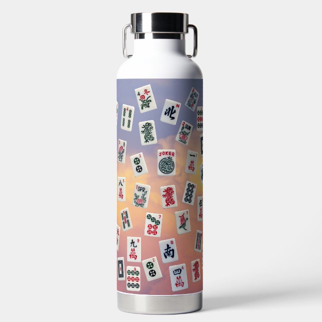 MahJongg tiles design  Water Bottle (Front)