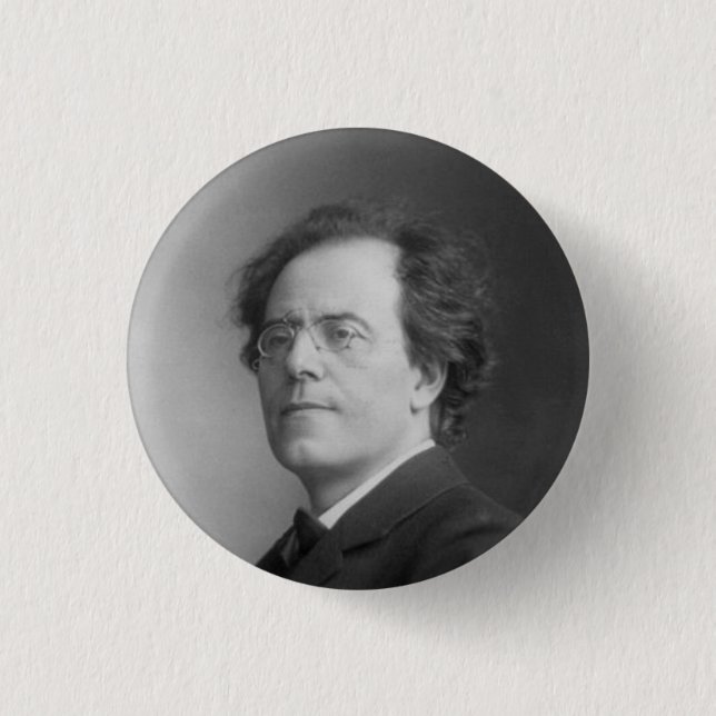 mahler 1 inch round button (Front)