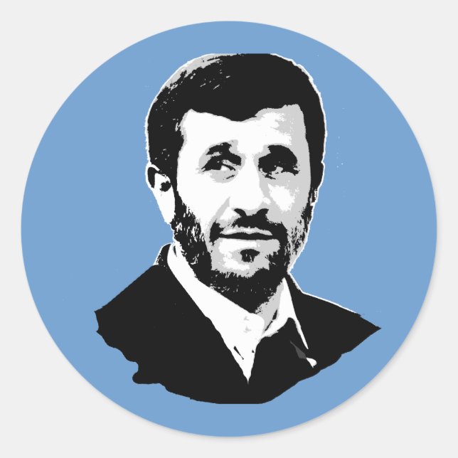 Mahmoud Ahmadinejad Classic Round Sticker (Front)