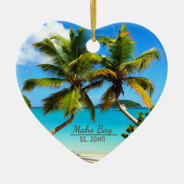 Maho Bay Beach St. John Ornements (Devant)
