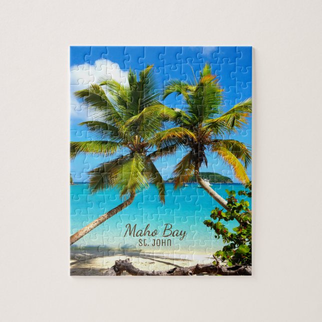 Maho Bay Beach St. John Puzzle (Vertical)