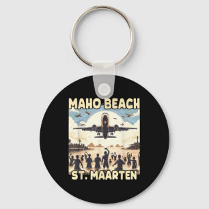Maho Beach St. Maarten  Keychain