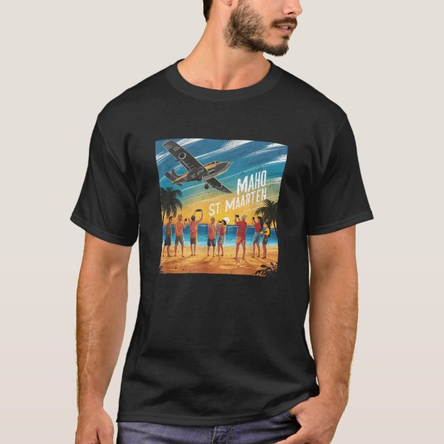Maho Beach St Maarten T-Shirt (Front)
