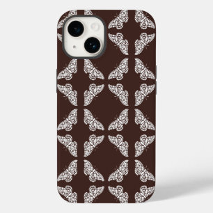 Mahogany Arts and Crafts Butterflies Case-Mate iPhone 14 Case