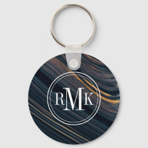 Mahogany Goldsheen Obsidian Keychain