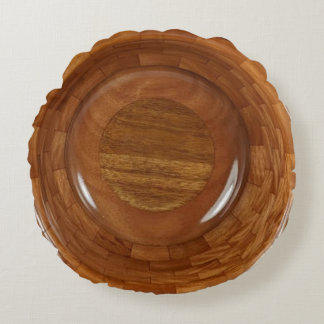 MAHOGANY SEGMENTED BOWL ROUND PILLOW