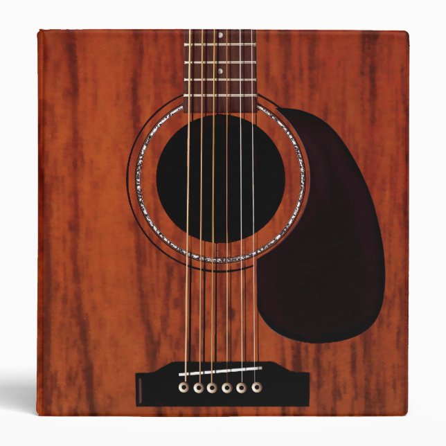 Mahogany Top Acoustic Guitar Binder (Front)