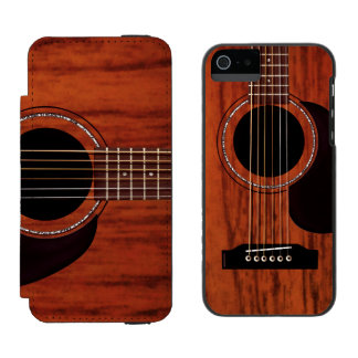 Mahogany Top Acoustic Guitar Incipio Watson™ iPhone 5 Wallet Case