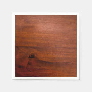 Mahogany Wood Surface Napkin