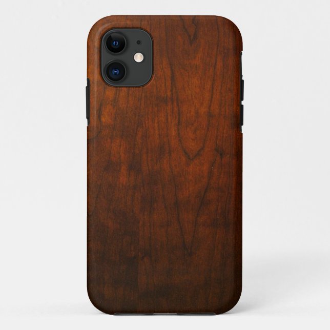 Mahogany Wood Texture Case-Mate iPhone Case (Back)