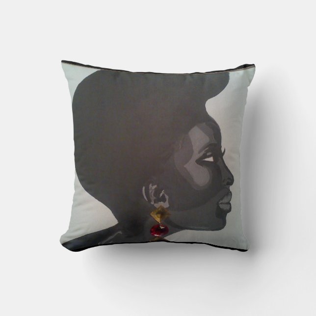 Mahogony Throw Pillow (Front)