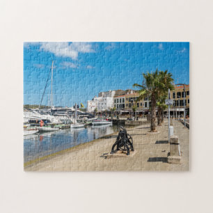 Mahon harbour and paseo maritimo - Menorca, Spain Jigsaw Puzzle