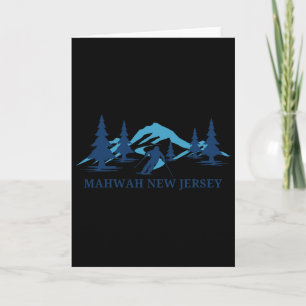 Mahwah New Jersey Ski Resort Skiing Skier  Card