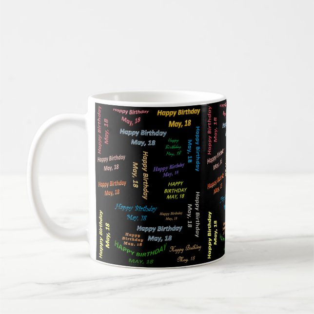 Mai, 18 Anniversaire Mug (Gauche)