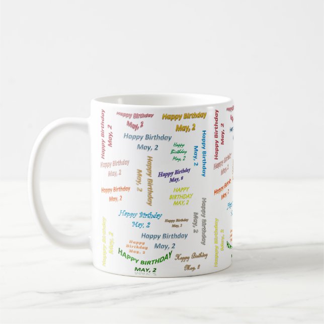 Mai, 2 Anniversaire Mug (Gauche)