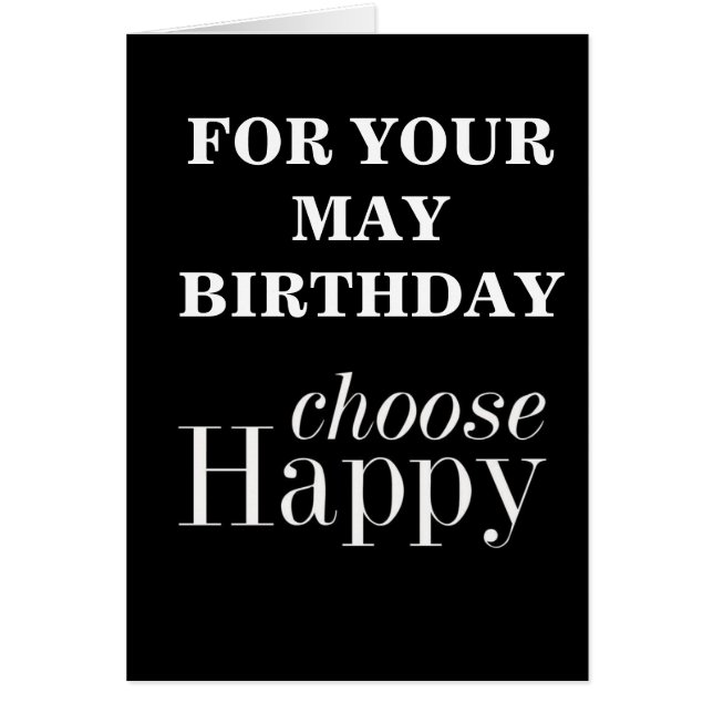 **MAI ANNIVERSAIRE SOUHAITS** DIRE CHOISIR "HEUREU (Devant)
