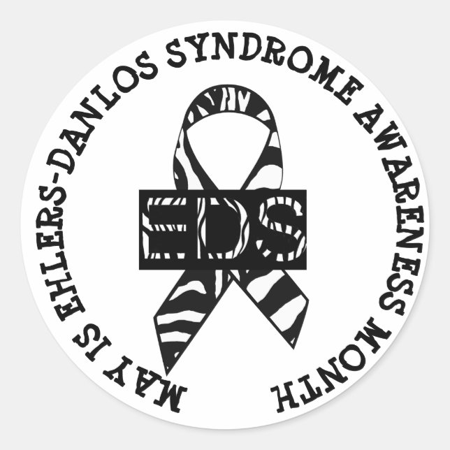 Mai est Ehlers-Danlos syndrome Stickers Mois (Devant)