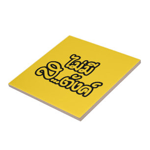 Mai Mee Sa...tang ฿ I Have NO MONEY in Thai ฿ Tile