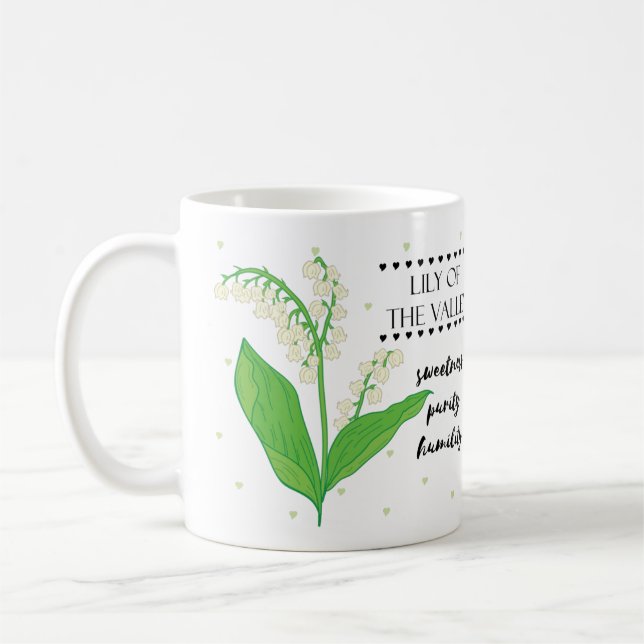 Mai Mug Fleur de naissance avec sens Fleur (Gauche)