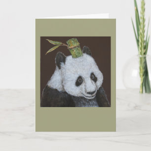 Mai the panda greeting card