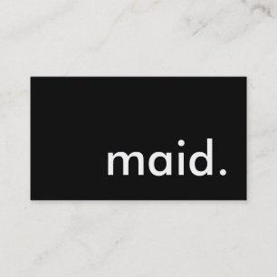 maid. business card