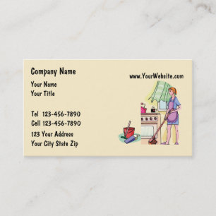 Maid Business Cards