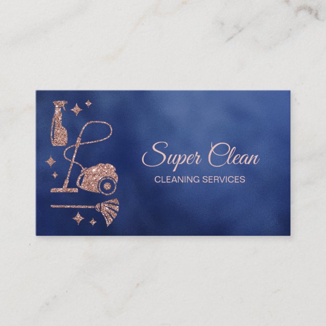 Maid Cleaning House professional Cleaning Services Business Card (Front)