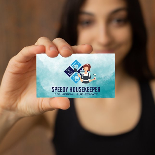 Maid | Cleaning Icons | Home Services Business Card (Creator Uploaded)