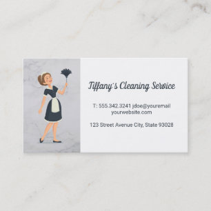 Maid   Cleaning Service Business Card