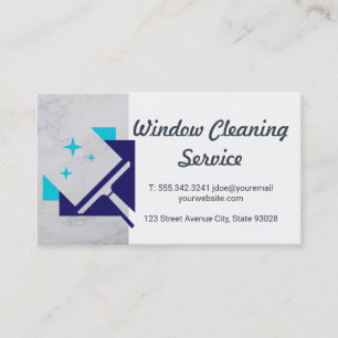 Maid   Cleaning Service Cleaner   Squeegee Business Card