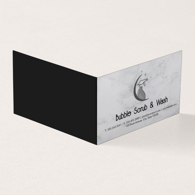 Maid Cleaning Service | Spray Bottle Logo (Outside)