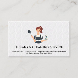 Maid   Cleaning Service   Tiles  Business Card