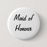 'Maid of Honor' Badge