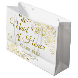 Maid of Honor Wedding Gift Bag - Large