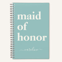 Maid of HonorModern Name Robin's Egg Blue