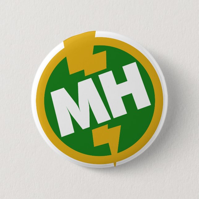 Maid of Honour 2 Inch Round Button (Front)