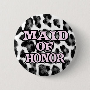 Maid of Honour 2 Inch Round Button