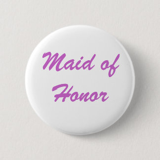 Maid of Honour 2 Inch Round Button