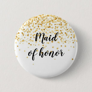 Maid of honour 2 inch round button