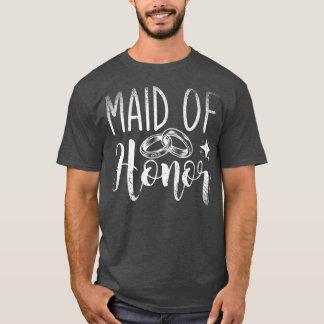 Maid Of Honour Bachelorette Party Wedding Women Br T-Shirt
