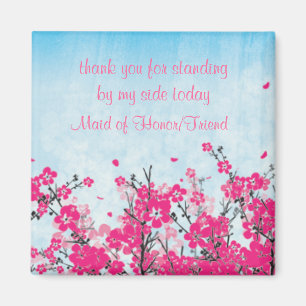 Maid of Honour/Bridesmaid Thank You  Magnet