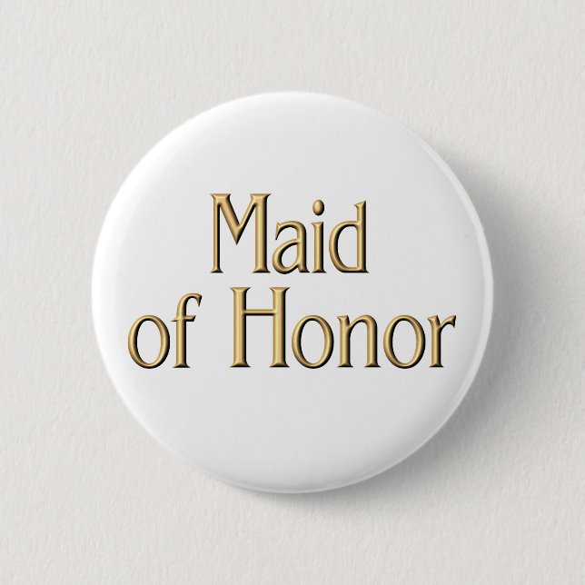 Maid of Honour button (Front)